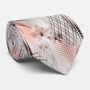 Cravate Élégant motif d'orchidées.