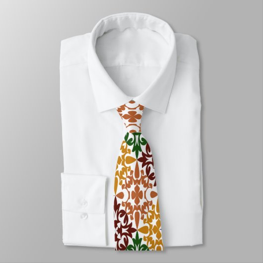Cravate élégant motif ethnique (Attaché)