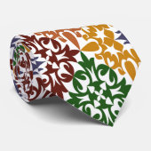 Cravate élégant motif ethnique (Roulé)