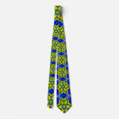 Cravate Élégant Motif Fleurs Abstraites (Dos)
