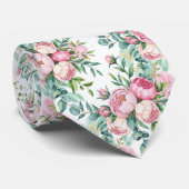 Cravate Élégant motif floral sans joint (Roulé)