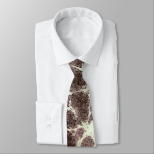 Cravate Élégant Motif moderne Gemstone Tortoise Giraffe