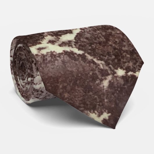 Cravate Élégant Motif moderne Gemstone Tortoise Giraffe (Roulé)