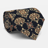 Cravate Élégant Motif ornemental (Roulé)