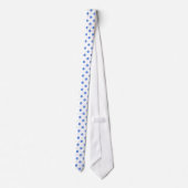 Cravate Élégant Motif Pois Parties scintillant Bleue (Dos)