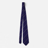 Cravate Elegant Navy Blue Diagonal Striped (Dos)