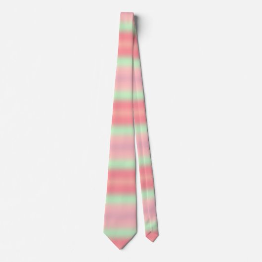 Cravate Élégant Ombre rose et vert (Devant)