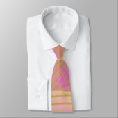 Cravate Élégant papillon or rose violet (Attaché)