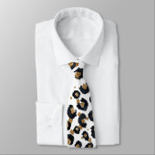Cravate Élégant Parties scintillant d'or Motif Leopard (Attaché)