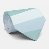 Cravate Elégant Pastel Bleu Vert rayé Modèle moderne (Roulé)