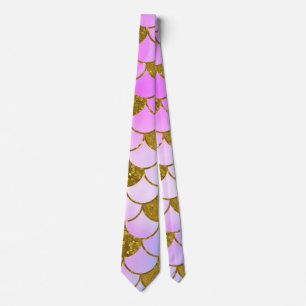 Cravate Elégant Pastel Rose Gold Parties scintillant Échel