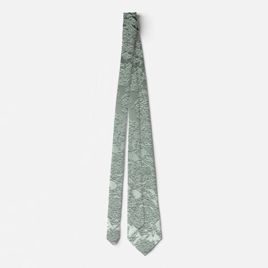 Cravate Élégant Pastel Sage Vert Mariage formel (Dos)