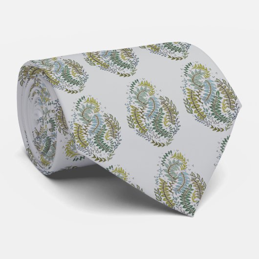 Cravate Elegant Patterned Green Colorway Tie (Roulé)