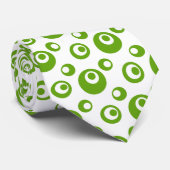 Cravate Elégant point vert sur Arrière - plan blanc (Roulé)