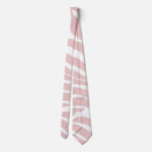 Cravate Élégant Poster de animal blanc rose pâle Zèbre (Dos)