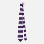 Cravate Élégant, pourpre, argenté, Père blanc de la mariée (Devant)