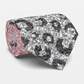 Cravate Élégant Rose Gold Parties scintillant Empreinte de (Roulé)