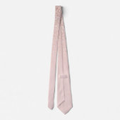 Cravate Elégant Rose Gold Pink Parties scintillant Ombre (Dos)