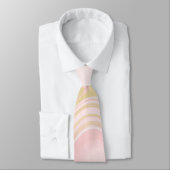Cravate Élégant Rose or marbre Motif Initiales (Attaché)
