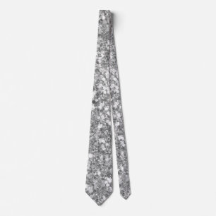 Cravate Elegant Silver Glitter