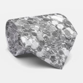 Cravate Elegant Silver Glitter (Roulé)