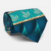 Cravate Elégant Turquoise tendance (Roulé)