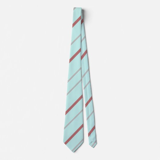 Cravate Élégant vert clair lignes diagonales triées (Devant)