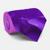 Cravate Élégant violet floral (Roulé)