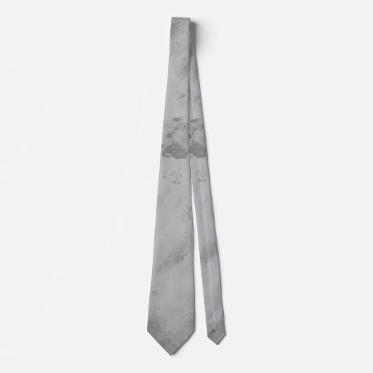 Cravate élégante à motif marbre gris (Devant)
