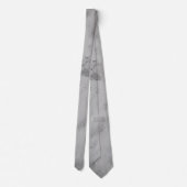 Cravate élégante à motif marbre gris (Dos)