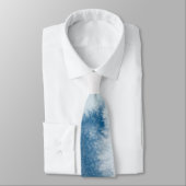 Cravate Elégante aquarelle bleue (Attaché)