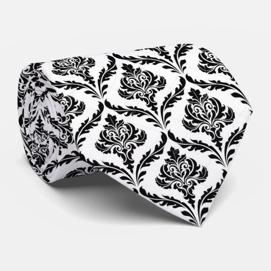 Cravate élégante avec garniture noire (Roulé)