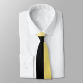 Cravate Élégante bande noire et or hommes (Attaché)
