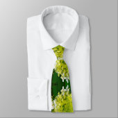 Cravate Élégante Chartreuse Vert Limelight Hydrangea (Attaché)