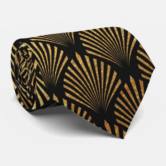 Cravate élégante de motif d'art déco (Roulé)