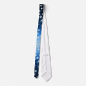 Cravate élégante de Noël avec des flocons de neige (Dos)