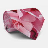 Cravate Élégante Fleurs de fleurs de cerisier rose (Roulé)