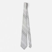 Cravate Élégante huile d'argent Faux et bandes vertes Sage (Devant)