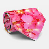 Cravate Elégante hydrangée rose fleurie rose (Roulé)
