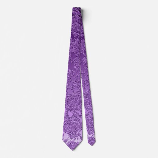 Cravate Élégante Lavande violette Mariage moderne (Devant)