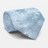 Cravate Elégante parties scintillant en marbre bleu motif  (Roulé)