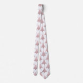 Cravate Elégante Parties scintillant Rose or & Marble Arbr (Dos)