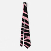 Cravate Elégante Parties scintillant Rose or Zebra Black P (Dos)