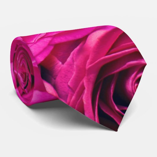 Cravate Élégante rose rose (Roulé)