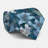 Cravate Élégantes fleurs de lys pour lui (Roulé)