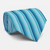 Cravate Élégantes nuances de Bleu Motif Hommes (Roulé)