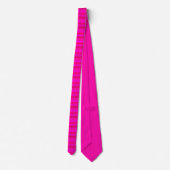 Cravate Élégantes rayures en Fuchsia, rouge et rose épouva (Dos)