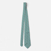 Cravate Élégantes rayures motif bleu turquoise vert (Dos)