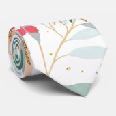 Cravate Elégants points de Parties scintillant florale et  (Roulé)