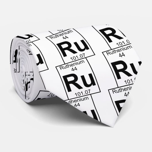 Cravate Élément 044 - RU - Ruthénium (plein) (Roulé)